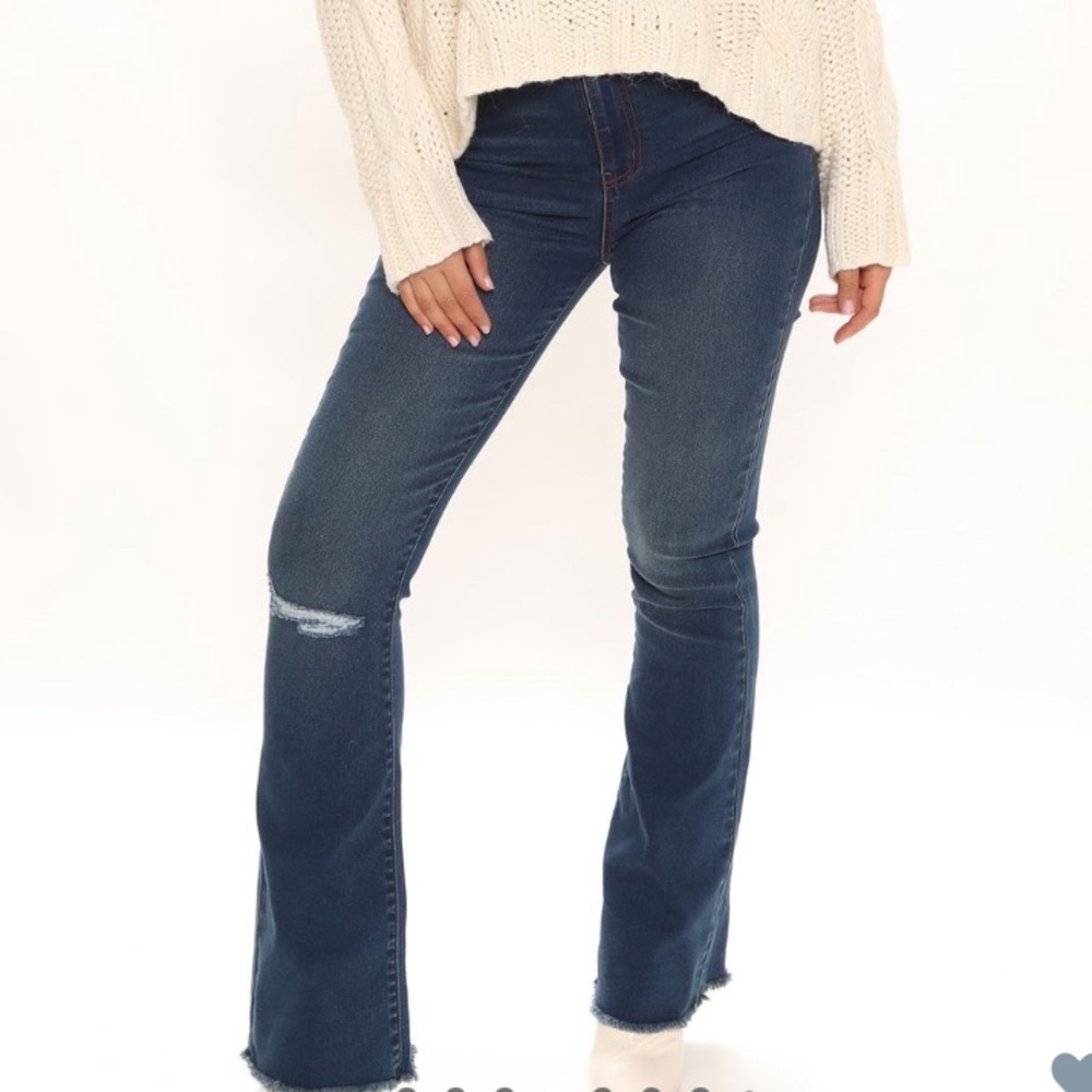 SUPER HIGH RISE COMPRESSION STRETCH FLARE JEAN